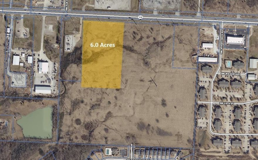 Land for sale on a high traffic corridor