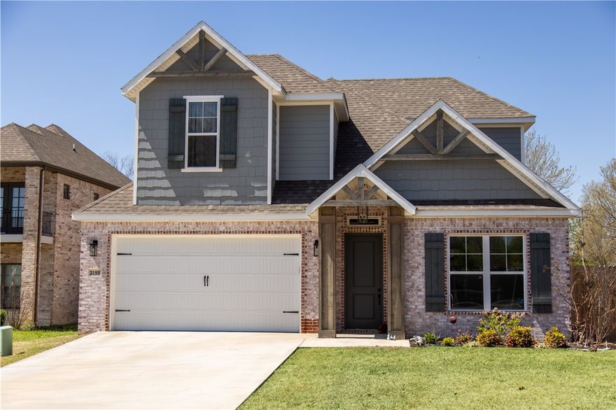 Looking for space, style, and convenience? This inviting 4-bedroom, 3-bath home has it all! Located just minutes from the University of Arkansas, shopping, parks, and easy access to I-49, it’s the perfect blend of comfort and everyday convenience.
Step inside to find a bright, modern design with upgraded engineered wood floors and a cozy gas fireplace—perfect for movie nights or hosting friends. The open and functional layout includes a main-level primary suite and a second bedroom downstairs, with two more bedrooms upstairs—great for privacy, guests, or a home office.
You’ll love the thoughtful details like the spacious pantry, extra storage in the laundry room, and the peaceful, close-knit community feel. Whether you’re starting a family, working remotely, or just looking for a smart move near everything Fayetteville has to offer, this home checks all the boxes.
Don’t miss your chance to make it yours—schedule a tour today!