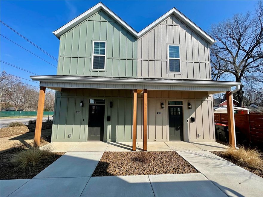 $160,000 base price for eligible buyers- affordable homeownership opportunity! List price reflects current appraised value; property includes $90,000 affordability assistance through a community land trust, making the buyer’s base price $160,000. Eligible buyers must meet income limits and fulfill all program requirements to acquire home. Owner occupancy required. Downtown Springdale living just 0.3 miles from Razorback Greenway, restaurants, shopping and parks. This cottage-style home features an open main floor living area with kitchen, half bath, bistro dining space and utility closet, plus two upstairs rooms (bedroom and bunk room/office), a full bath and loft landing. Features include tall ceilings, Ring doorbell, keyless entry, gutters, blinds & 1 dedicated parking space. Enjoy outdoor living with covered porches, common area & HOA-maintained grounds in The Hideaway Community. Acreage & fencing listed reflect entire HPR community grounds. Some photos & virtual tour may not be of actual home but are similar.