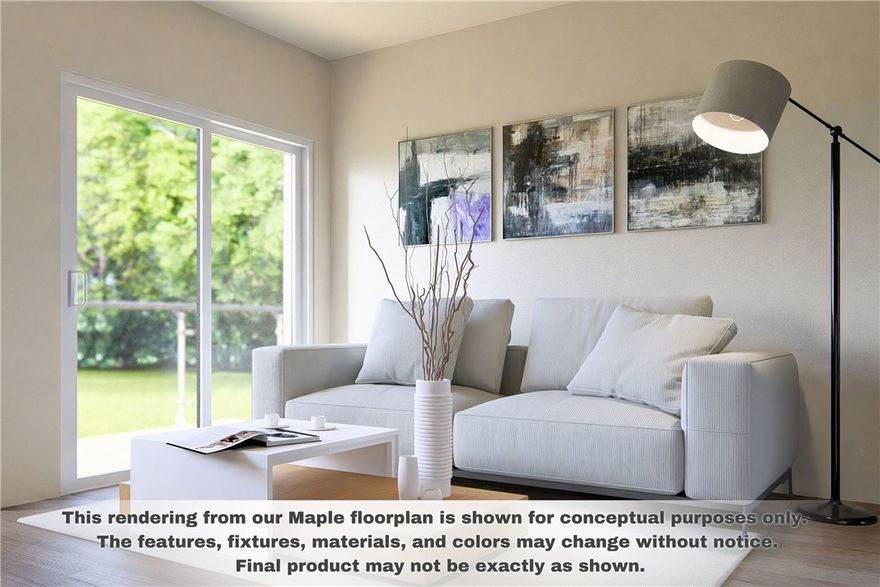 The Maple is a split floor plan that features a large open-concept living area, perfect for entertaining, alongside a gourmet kitchen with a central island. Both bedrooms offer abundant space and comfort, complemented by spa-like bathrooms with elegant fixtures & finishings, plus full walk-in closets.

Medlin Park offers exceptional on-site amenities: a clubhouse with café area, refreshing pool, dog park, scenic fishing pond, and pickleball courts. Ideally located in southeast Bentonville, with easy access from I-49, residents have direct access to the Greenway for walking & biking. Close to major employers like Northwest Medical and the new Walmart campus, as well as nearby attractions like Horsebarn Park, The Momentary, and downtown shopping and dining. Medlin Park combines convenience and lifestyle in a vibrant community!