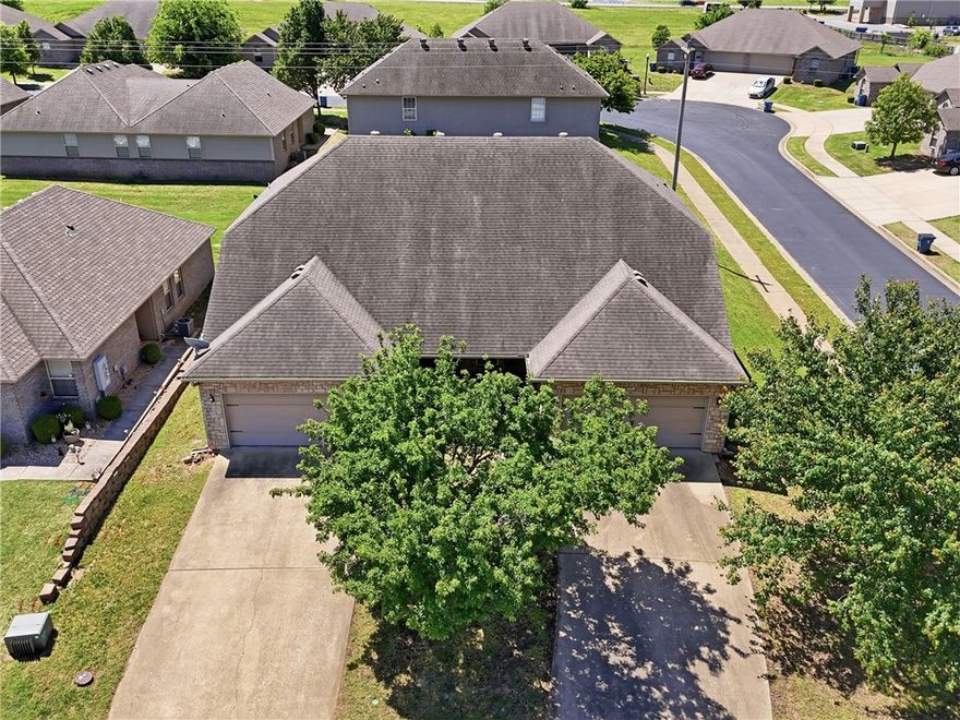 Investor opportunity with immediate income potential! This duplex features two spacious units, each offering 3beds, 2.5baths, and 2-story layouts designed for comfortable living. Unit 1 is currently leased through October at $1,500/mo, providing stable rental income from day one, while Unit 2 is vacant and ready for finished touches and value add improvements. Portions of Unit 2 have already been updated, giving buyers the opportunity to complete renovations and maximize rental potential or owner occupy one side while generating income on the other. Situated on a corner lot with easy access to Greenhouse Rd and SW Regional Airport Blvd, the property is located near Osage Creek Elementary School, Creekside Middle School, and Osage Creek Trail. Tenants are responsible for their own utilities, helping minimize owner expenses. Whether you're looking to expand your rental portfolio, complete a light rehab project, or secure a multi-family investment in a growing area, this property offers strong upside potential!