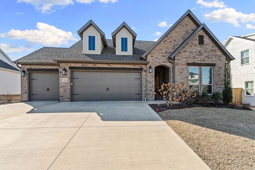 This Buffington built 2 year old home features 4 spacious bedrooms, 2 full bathrooms and has an open concept layout perfect for entertaining friends and family. The kitchen shines with beautiful quartz countertops, gas cooktop, large island, and ample cabinet space. The 3 car garage is perfect ideal for extra storage, home gym, parking 3 vehicles or just having enough room for the kids toys. A few favorite features include the door from garage to backyard, the pass through doorway from laundry to primary walk in closet, and dual primary closets! Also, the Fridge, Washer & Dryer all convey with the home. Did we mention Allens Mill has a gorgeous community pool, dog park, and playground, and borders Mt. Hebron Park which has miles of walking trails, fishing pond, tennis courts, pickleball courts, soccer and baseball fields, splash pad, and more! The location is unbeatable being only 5-10 minutes from all things in the Pinnacle area! This move-in ready home is a must-see! Simply Safe Security system does not convey