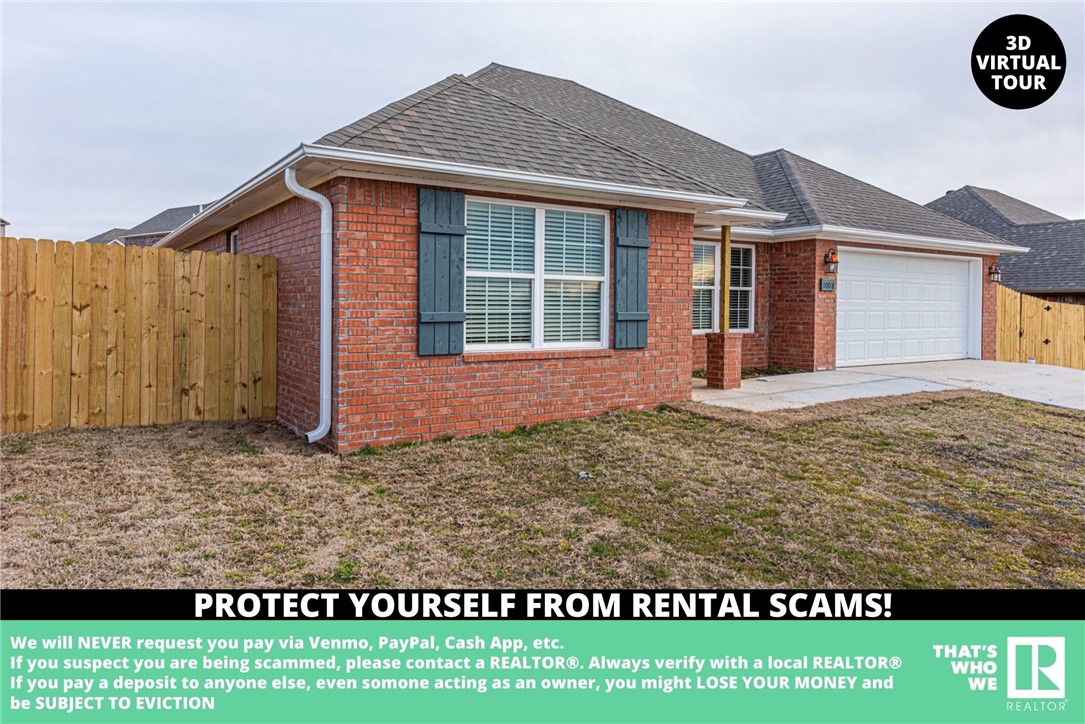 MOVE-IN SPECIAL: Half off your first month's rent with a move in date before March 15th! AVAILABLE NOW! Accepting Applications! Check out this new construction 4 bedroom 2 bathroom home located just minutes away from Downtown Gentry, City Park, and HWY 59! Refrigerator included! **Tenant is responsible for all utilities and lawn care/maintenance.