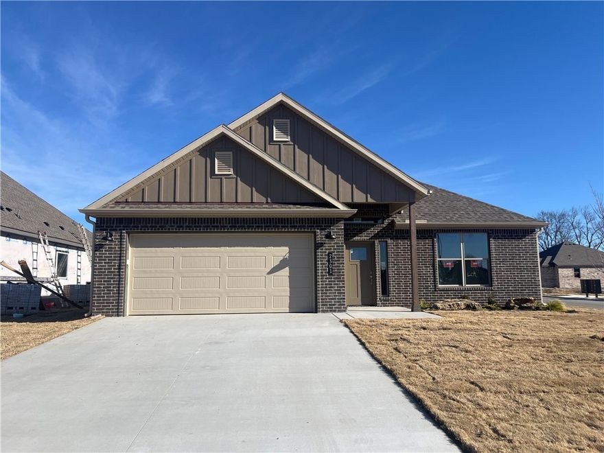 New construction in the sought-after Heritage Ranch subdivision! This well-designed 4-bed, 2-bath home offers an open layout with durable LVP flooring and modern finishes throughout. The kitchen flows seamlessly into the main living area, creating a bright and functional space.

Conveniently located within walking distance to the nearby elementary school and less than 5 minutes to John Brown University, this property offers excellent access to community amenities and local destinations. The neighborhood qualifies for RD/USDA financing, providing an affordable financing option for eligible buyers.

A 2-car garage and thoughtful layout complete this new home in a growing subdivision. Come see the quality and value Heritage Ranch has to offer!