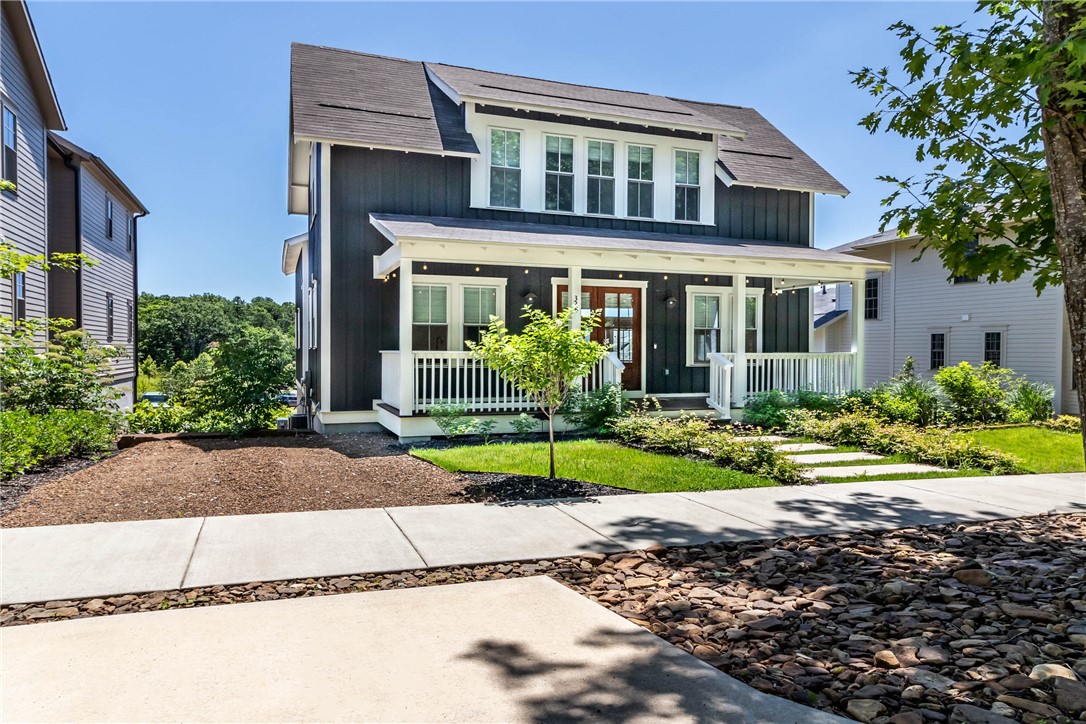 Located just blocks from the UofA, Bud Walton, Razorback Stadium, + I-49 this better-than-new 4 bdrm, 2.5 bath home offers 2,661sf of thoughtfully designed living space in one of Fayettevilleās most sought-after locations of Markham Hill! The perfect blend of style, comfort, + convenience. Step inside to find hardwood floors, an open layout, and high-end finishes. Oversized 2 car garage provides ample storage. Appointed with elegant Roman shades on all windows + a premium built in Sonos sound system to set the perfect mood in each room. A sump pump adds peace of mind, + with an acceptable offer, the frig/W/D will convey. The exterior features an iron fence, sprinkler system with controller, extensive landscaping, string lights on front + back deckāideal for evening entertaining, + freshly stained front porch, back deck, + stairway. This home combines modern upgrades w/ timeless style in a prime location. Donāt miss your chance to own this exceptional property in the heart of Fayetteville.
