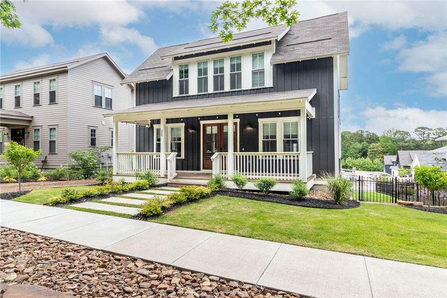 Located just blocks from the UofA, Bud Walton, Razorback Stadium, + I-49 this better-than-new 4 bdrm, 2.5 bath home offers 2,661sf of thoughtfully designed living space in one of Fayetteville’s most sought-after locations of Markham Hill! The perfect blend of style, comfort, + convenience. Step inside to find hardwood floors, an open layout, and high-end finishes. Oversized 2 car garage provides ample storage. Appointed with elegant Roman shades on all windows + a premium built in Sonos sound system to set the perfect mood in each room. A sump pump adds peace of mind, + with an acceptable offer, the frig/W/D will convey. The exterior features an iron fence, sprinkler system with controller, extensive landscaping, string lights on front + back deck—ideal for evening entertaining, + freshly stained front porch, back deck, + stairway. This home combines modern upgrades w/ timeless style in a prime location. Don’t miss your chance to own this exceptional property in the heart of Fayetteville.