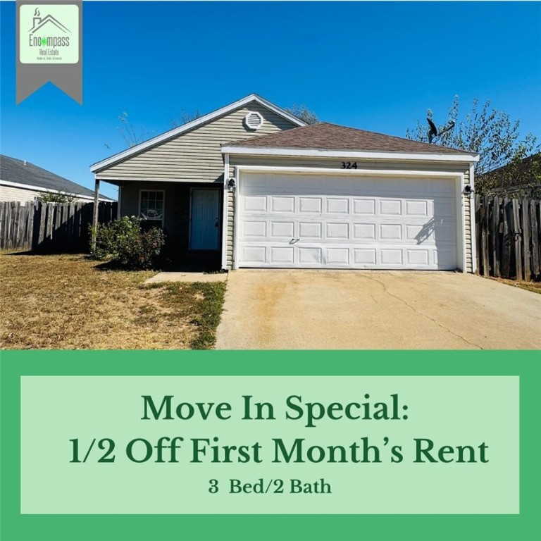 Move-in Special: 1/2 off the first Month's Rent! Updated & affordable 3 bedroom, 2 bath, 2 car Garage Home with a spacious fenced yard. Granite counter tops, new Luxury vinyl planks in the living room and new carpet in the bedrooms. Fresh paint and new fixtures everywhere. Within 30 minutes from the Wal-Mart home office in Bentonville. Pets are negotiable with a refundable $250 Pet Deposit. Rents for $1400 per month with a $1400 Refundable Security Deposit.