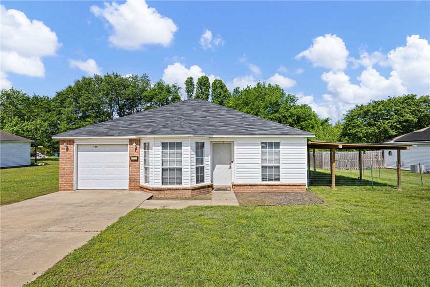 Welcome to this charming Danville home! This cute 3-bedroom, 1-bath property offers a cozy layout perfect for everyday living. Enjoy peace of mind with a brand new roof already in place. Step outside to a newly built patio, just in time for summer BBQs, relaxing evenings, and entertaining guests. The fully fenced backyard provides the perfect space for kids, pets, or your own private retreat. Whether you’re a first-time buyer, downsizing, or investing, this home offers comfort, updates, and outdoor charm all in one. Don’t miss your chance to make it yours—schedule your showing today!