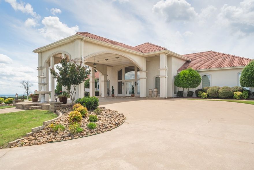 Here is a property with the WOW factor. 4 bed 5 1/2 bath, approx 150 acres, heated pool, multiple storage buildings, a guest house and apartment, and MORE. Enjoy the privacy of your own personal gated drive, fish one of the multiple ponds, keep your livestock in the steel cable fences,and have plenty of room to store your toys, while taking in one of the most unique views of the River Valley. Full list of amenities in attachments or call the office