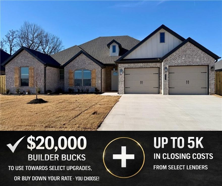 The Aspen plan in Hillcrest—an inviting 1-story home offering 2,141 sq ft of thoughtfully designed living space and a 2-car garage. Soaring 10’+ ceilings throughout enhance the sense of space and light. The private primary suite is a true retreat, featuring a spacious bathroom, a large walk-in closet, and a convenient pass-through to the utility/mud room with direct access to the garage .Outside, relax on the back patio already plumbed for gas. A privacy fence, gutters, and blinds are all included, adding comfort and value from day one. For a limited time, Builder Incentives: $20,000 Builder Bucks to use towards select upgrades, appliances, or buy down your rate – you choose! Plus up to 5K from select lenders. For a total of up to 25K with lender incentives! Fence, blinds, and gutters are all included. Check out all available homes in Hillcrest every Sunday from 1-4PM.