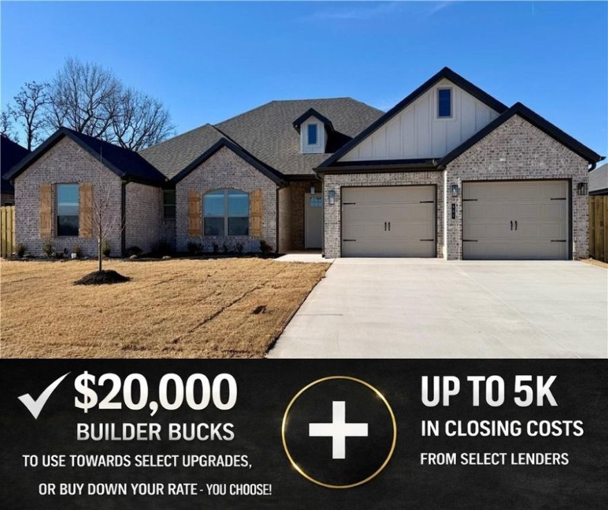 The Aspen plan in Hillcrest—an inviting 1-story home offering 2,141 sq ft of thoughtfully designed living space and a 2-car garage. Soaring 10’+ ceilings throughout enhance the sense of space and light. The private primary suite is a true retreat, featuring a spacious bathroom, a large walk-in closet, and a convenient pass-through to the utility/mud room with direct access to the garage .Outside, relax on the back patio already plumbed for gas. A privacy fence, gutters, and blinds are all included, adding comfort and value from day one. For a limited time, Builder Incentives: $20,000 Builder Bucks to use towards select upgrades, appliances, or buy down your rate – you choose! Plus up to 5K from select lenders. For a total of up to 25K with lender incentives! Fence, blinds, and gutters are all included. Check out all available homes in Hillcrest every Sunday from 1-4PM.