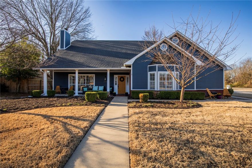 Spacious, well-cared for home in a great location, just steps away from the 15th green on Paradise Valley golf course! First floor primary is huge with double sinks and closets. First floor also features a wonderful bonus or office area with custom built ins and tons of natural light, plus a convenient half bath. Plenty of bedrooms and storage upstairs make this a perfect family home. Enjoy the outdoor living space on the cozy covered front porch or entertain a whole crew on the large stone patio out back. Recent updates include new exterior paint, new water heater, new modern garage door and motor, roof and gutters (2020), insulation added, new toilets, and updated kitchen appliances. This location is a quick walk away from the trails but also easy to hop on Crossover to get anywhere in Fayetteville quickly. This house has it all - space, location, amenities, and charm!