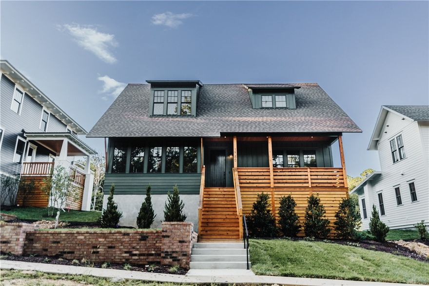 This newly completed home blends beautiful design with high-performance construction in one of Fayetteville's most distinctive new neighborhoods. Lot 3 offers 2,934 SF with 4 bedrooms and 3.5 baths, including a main-level owner's suite, upstairs flex room, and open living/dining area ideal for entertaining. Features include white oak floors, quartz countertops, custom soft-close cabinetry, and a sealed, filtered HVAC system for healthy indoor air. Built to last with Pella Lifestyle windows and high-efficiency insulation, the home is also third-party HERS-rated for energy performance. Native landscaping and a front porch connect seamlessly to wooded streets and trails. Adjacent to the University and minutes from downtown, Markahm Hill offers walkability, nature, and long-term value. Residents also enjoy proximity to the Stonebreaker, featuring an all-day restaurant, boutique hotel, and neighborhood club.