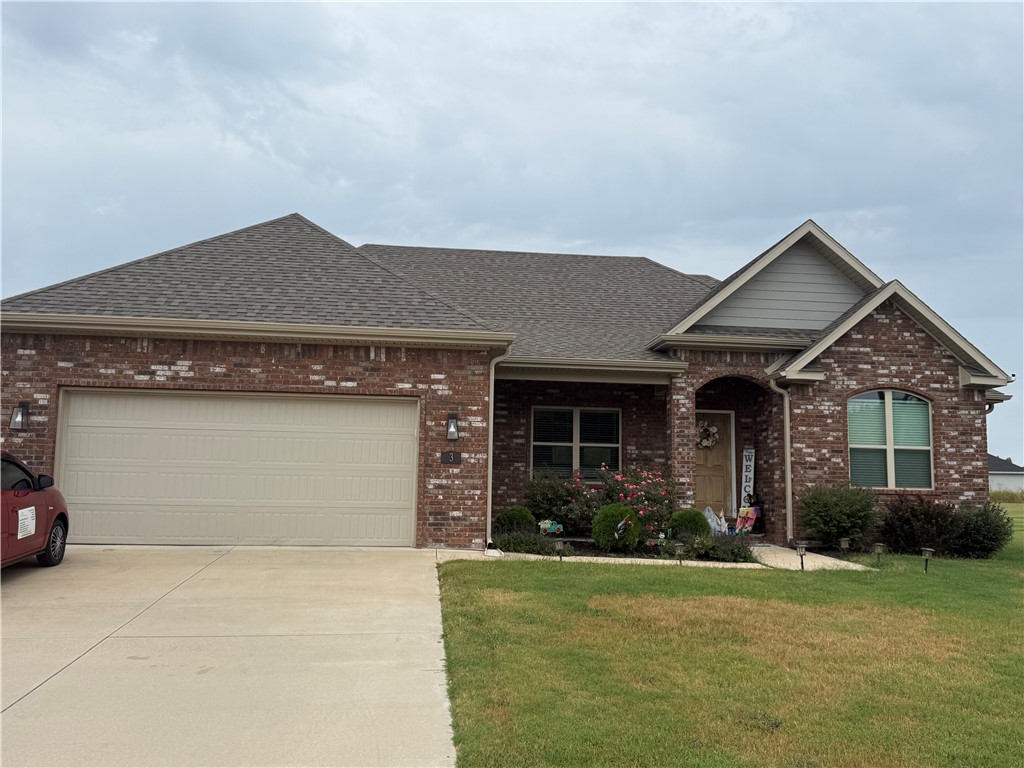 This home boasts an open floor plan with 3 bedrooms, 2 baths, and a flex room that provides the perfect space for a home office or an number of other uses as well as being on a double lot. You'll apprciate elegant finishes such as custom cabinets, granite countertops, stainless appliances, a gorgeous fireplace and crown molding throughout You'll enjoy the generous sized Kitchen/Dining area with ample cabinetry and large island. The master suite boasts and over-sized closet, tray ceiling, shower, and whirlpool tub. Last but not least, you'll appreciate the covered back patio and level and spacious back yard! Let's make this house your home! Schedule your private tour today.