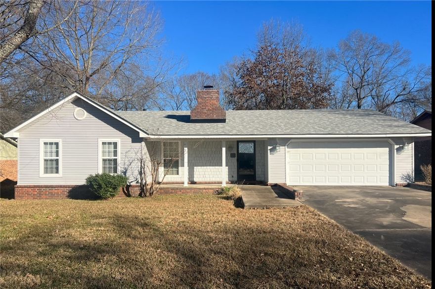 Charming home located near everything you need, but on a quiet street.  Home has a lovely fenced backyard with plenty of privacy and lots of nice shade.  There is a storage building in the back with garage type door perfect for your lawn mower. 3 nice sized bed rooms and 2 full baths. Roof replaced in the past few years, and it has a brand new hot water heater!