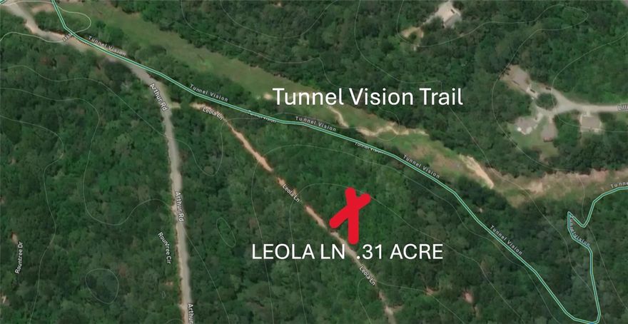 Tunnel Vision Trail Lot. Connect to the trail directly from your backyard!  .31 acre in Bentonville Schools. Easy back roads into Coler Park/Bentonville. If you want Bella Vista beauty, but closer in to Bentonville, THIS IS THE ONE!