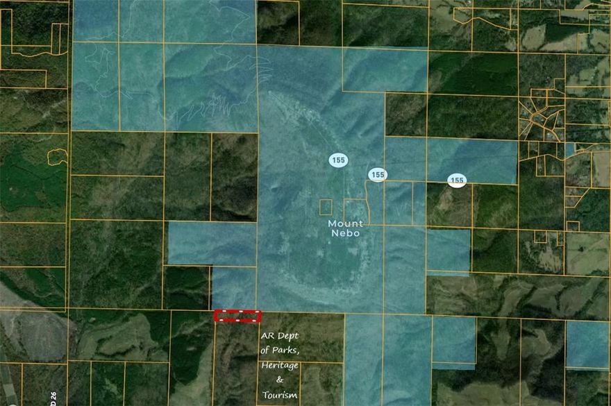 Unique 8 acres tucked away on the South side of Mount Nebo State Park. Bordering AR state park land on 2 sides, this is a great place for those looking for a small, secluded getaway with direct access to hiking and biking trails, scenic views and everything else the park has to offer. For hunters, this is a rare opportunity to own a piece of ground that adjoins a large area where no hunting is allowed. A heavy bear and deer population is evident and likely turkey as well. There is a small clearing as you enter the property and several trails meandering throughout, but this is mostly untouched timber. A roughly 8ft waterfall sits in the middle of the property and I can tell you from experience that it is a peaceful place to sit and relax. Make a small campsite, build an off-grid cabin or leave it untouched and simply have a place to go unwind and enjoy nature. The property is currently accessed from the end of Pool Hollow Rd. It's just under a 2 mile drive in from that point. ATV or 4x4 needed. Very secluded.