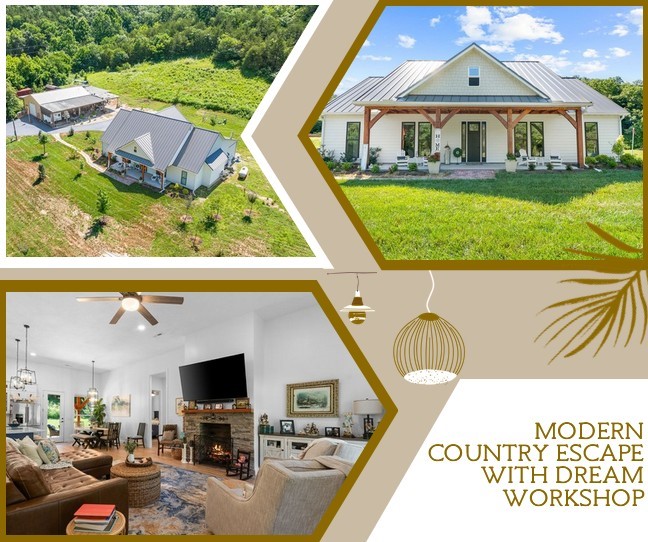 Newly Built 3-Bedroom, 2.5-Bathroom Home on 7 Acres of Private Luxury! Welcome to your dream retreatāthis 3-bedroom, 2.5-bathroom home, built in 2023, offers the perfect blend of modern luxury and private country living. Set on approximately 7 acres, the property provides unparalleled privacy and tranquility, all while boasting exquisite finishes and spacious living areas. The home features high ceilings and stunning craftsmanship throughout. Enjoy seamless indoor-outdoor living with a covered patio space, complete with a fireplace and TV, ideal for entertaining or unwinding while soaking in the serene surroundings. The massive workshop adds even more value to this propertyāequipped with concrete floors, a bathroom, a kitchen, a fireplace, and a mini-split for year-round comfort. Whether you need space for hobbies, a business, or extra storage, this workshop offers endless possibilities. If you're looking for a secluded, high-end country lifestyle with ample space and modern amenities, this home is a must-see.