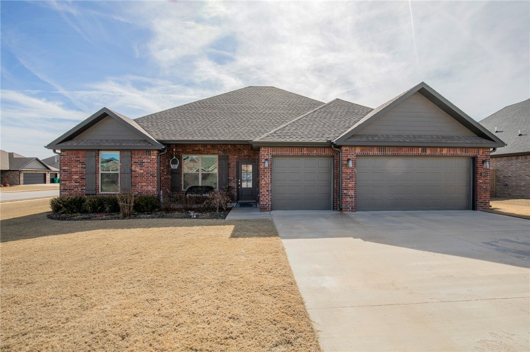 Located on a charming corner lot in South Pointe Subdivision. This inviting home boasts a split floor plan with 3 bedrooms, 1 office/potential 4th bedroom and 2 baths. Embrace the seamless flow of the open concept living & kitchen space adorned with sleek granite countertops, custom cabinetry, and stainless steel appliances. The living room has high beamed ceilings, and a cozy fireplace complemented by built-in shelving. Additionally this home has a recirculating hot water heater, central vac, jacuzzi tub in the master bath and an upscale porcelain tub in the guest bathroom. Step outside to discover a private backyard retreat complete with a covered patio and plenty of entertaining space with the additional 12 x 24 concrete pad. Refrigerator and 7 x 7 shed convey. Enjoy all that the POA has to offer including the community pool, clubhouse, and playground. Schedule your showing today!