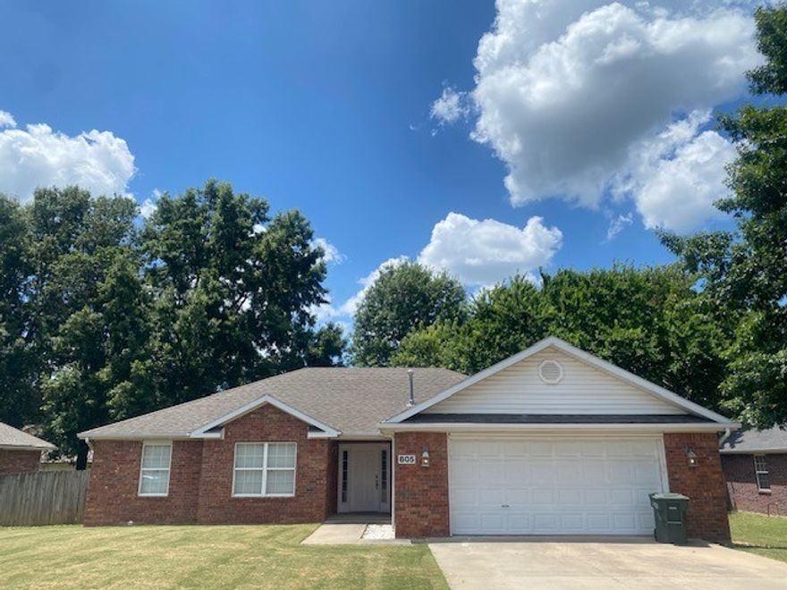 Welcome to this spacious, updated 4-bedroom, 2.5-bathroom home tucked into a quiet, established neighborhood, located just a few minutes from the University of Arkansas campus. Home features new luxury vinyl plank flooring in the living area, primary bedroom, and bathroom, a large deck perfect for entertaining, whirlpool garden tub + double vanity in the primary suite, all appliances included-refrigerator, washer/dryer, dishwasher, and microwave. 2-car garage with a large storage room.