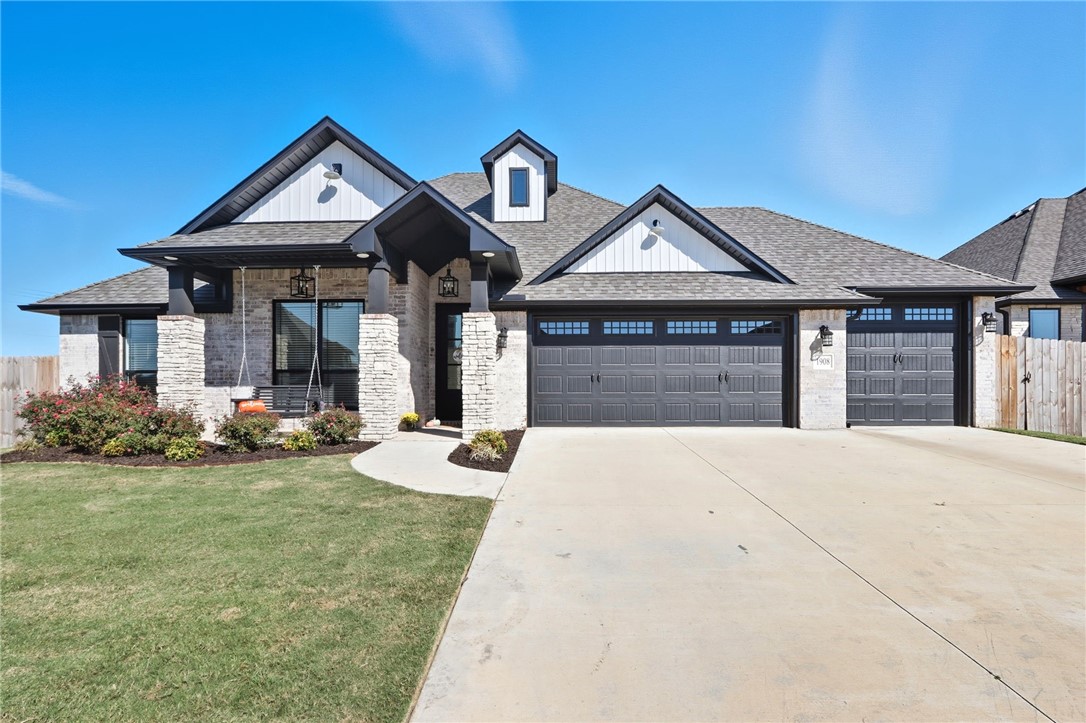 Welcome to Elkhorn! This highly sought after neighborhood in Pea Ridge offers affordable luxury homes with incredible neighborhood amenities including a dog park, swing set, bike trail, 3 on 3 soccer field, pickleball court, basketball court and more! Completed in Spring 2024, 1908 Crump St. offers 4 beds, 2 baths, 3 car garage and 1758 sq ft of living space. Enjoy a large walk in shower and free standing soaker tub in the primary ensuite, 3M quartz counters, gas stove w/ pot filler, large central island and tons of cabinet space in the eat- in- kitchen, built inās around the fireplace in the large open concept living room and relaxing in your fenced back yard with covered patio and built-in stone firepit or retreat to your welcoming front porch swing. NO CARPET!