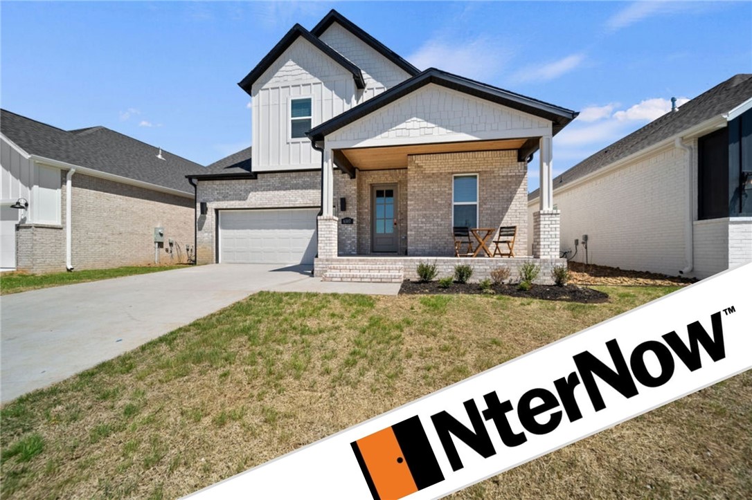 $3k if you use the preferred Lenders & fence, blinds and gutters included! Charming home in the newly developed Aurora neighborhood. Close to everything & Bentonville Schools! Brody plan boasting w/ front load garage! Tons of upgrades in the kitchen! Gas cooktop, quartz countertops, frigidaire pro series appliances, walk-in pantry & much more. Open floorplan perfect for entertaining. Study on the main level w/ french doors & designed accent wall. Tons of designer picked finishes-custom beams in the living room & accent wall in master & walking in the home. Professional landscaping. Relax on your
covered patio area! Aurora residents have access to TONS of community amenities. Adult pool, family pool, splash pad, bike repair station, dog wash station, elevate fitness course, sports court open air clubhouse and playground! Front yard maintenance and internet included in POA!