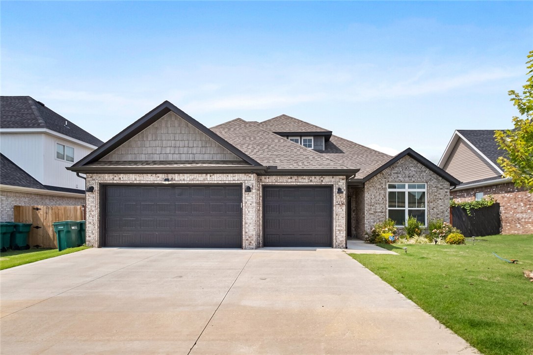 Welcome to this stunning 2,241 sq ft solar-powered home offering 4 spacious bedrooms, 2.5 bathrooms, and a 3-car epoxy-coated garage. Designed for both style and function, the open-concept layout showcases an impressive 12-foot kitchen island with sleek gray cabinetry, perfect for gathering and entertaining. The backyard delivers scenic views with no rear neighbors, an extended patio for more outdoor living space, a stained fence, and stone landscaping with French drains for easy drainage. The .17-acre lot is beautifully appointed with stone-edged garden beds and ample outdoor lighting. Just under a mile from Grimsley Junior High and right off of Hwy 102, this home combines convenience, comfort, and upgrades throughoutāready to impress from the moment you arrive.