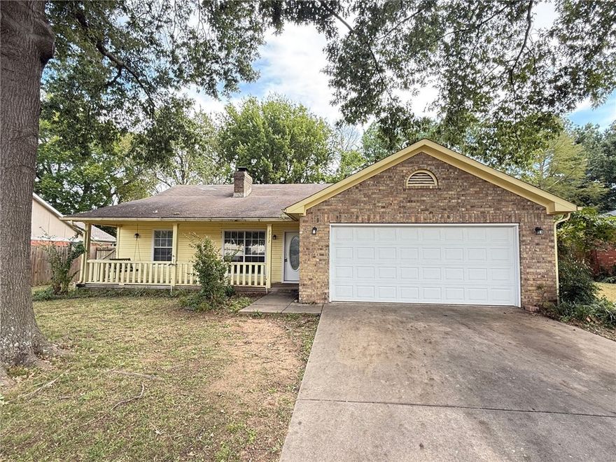 Nice home in great neighborhood. Home features 3 bedroom, 2 bath, 2 car garage, nice living room complete with fireplace, breakfast bar in kitchen, all appliances. Covered back patio, and a big fenced in yard.
