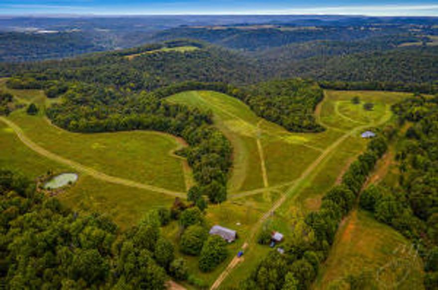 This 550 acres has it all, pasture, timber, deer and turkey, wet weather spring, and great views from one of the highest points in boone county. 430' well on the property with rural water at the county road at the corner of the yard. Multiple access points from the county road. South 80 acres has been surveyed. Just 2 miles to bergman school. Seller will not divide.