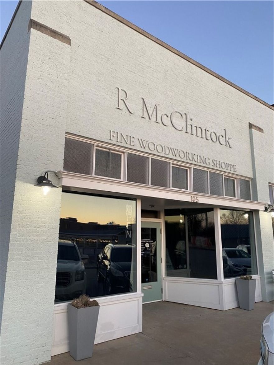 Recently renovated building for lease in the heart of downtown Springdale, between City Hall and the new Star on Spring Hotel scheduled to open in June 2025. Across the street from Walter Turnbow Park, Shiloh Square, and Razorback Greenway. Great location for retail or office. Tenant allowance negotiable. Triple Net Lease. Landlord pays for dumpster. Parking on Spring Street side of the building.