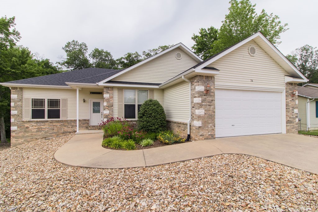 Well cared for, move-in ready, 3 bedroom 2 bath home that combines affordability and comfort. Within a block of the Back 40 mountain bike trails in beautiful Bella Vista. New roof in 2019! Also, there's a bonus room in the crawl space that is heated and cooled and not counted in the square footage. You can use this for a craft room, workshop, extra storage, etc. This is a split floor plan...and the kitchen is open to the Living Room.The Living Room features 10 foot ceilings. In addition to the 3 bedrooms, there's also a room that could be used as an office or formal Dining Room. Plus the huge deck is covered. And this one is already on sewer! Don't miss out on this opportunity to claim your little slice of heaven.