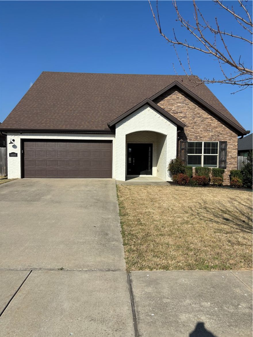 Great location for this east facing full brick home! One primary bedroom and a secondary bedroom on the main floor with another primary bedroom upstairs along with a large game/sitting room. Gas range, granite counters, washer, dryer, fridge and fence included. Enjoy the large backyard and epoxy coated garage floor. Get it before it's gone!