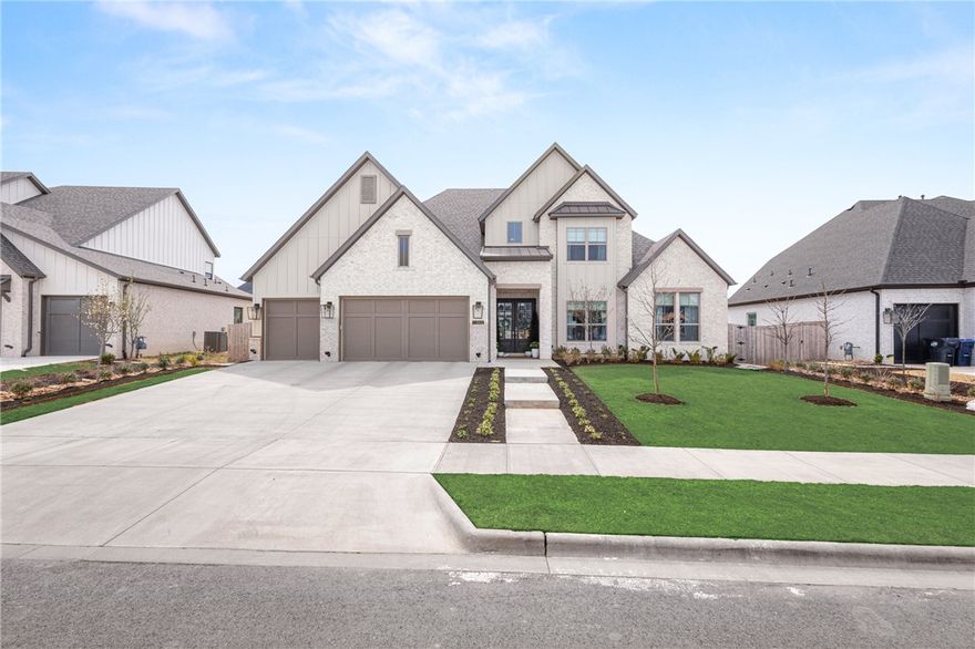 Move-in ready Evening Star residence showcasing refined upgrades & exceptional attention to detail. Professionally landscaped grounds set the tone for an impeccably curated interior featuring designer lighting, custom fireplace surround, stair runner, drapery & automated blinds. Main living area offers a serene, light-filled space with built-ins and a statement fireplace. Kitchen is appointed with quartz countertops, gas cooktop, built-in oven & walk in pantry. Elegant dining space. Enjoy outdoor living on the covered patio. Functional luxury continues with a spacious laundry and mudroom off the 3-car garage. The main level hosts two guest suites with walk-in closets and a dual-vanity guest bath. The private primary retreat features wood floors, abundant natural light, and a spa-inspired bath with soaking tub, large walk-in shower, and WIC. Upstairs offers a secondary living area and en-suite bedroom. All located in highly sought after community with amenities, near schools, and Pinnacle district.