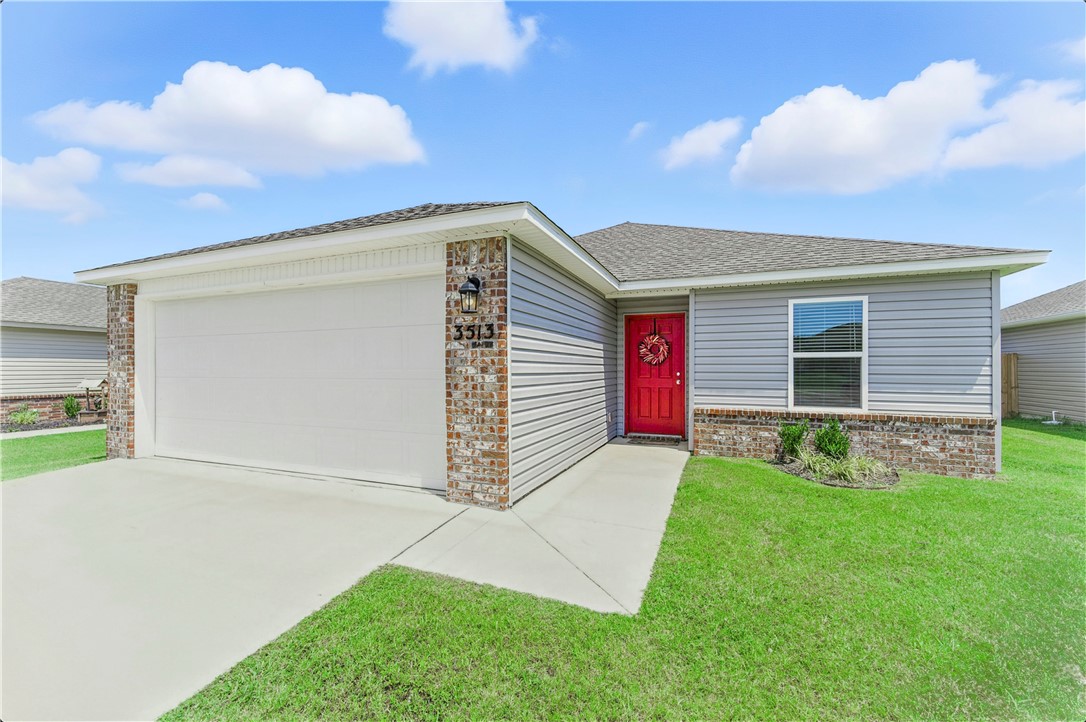 Adorable one owner home. Well-maintained 3 bed/2 bath house in Siloam Springs Mission Hills subdivision. Minutes from downtown and close to shopping. Enter to a bright open concept living area with LVP flooring. White cabinets in the kitchen with all electric appliances. The Wright floorplan with carpet in all bedrooms. Private primary suite with walk-in closet and shower tub combo. Enjoy the covered back porch in the fully fenced backyard. Around the corner from the community park. RD eligible. Refrigerator to convey with accepted offer.