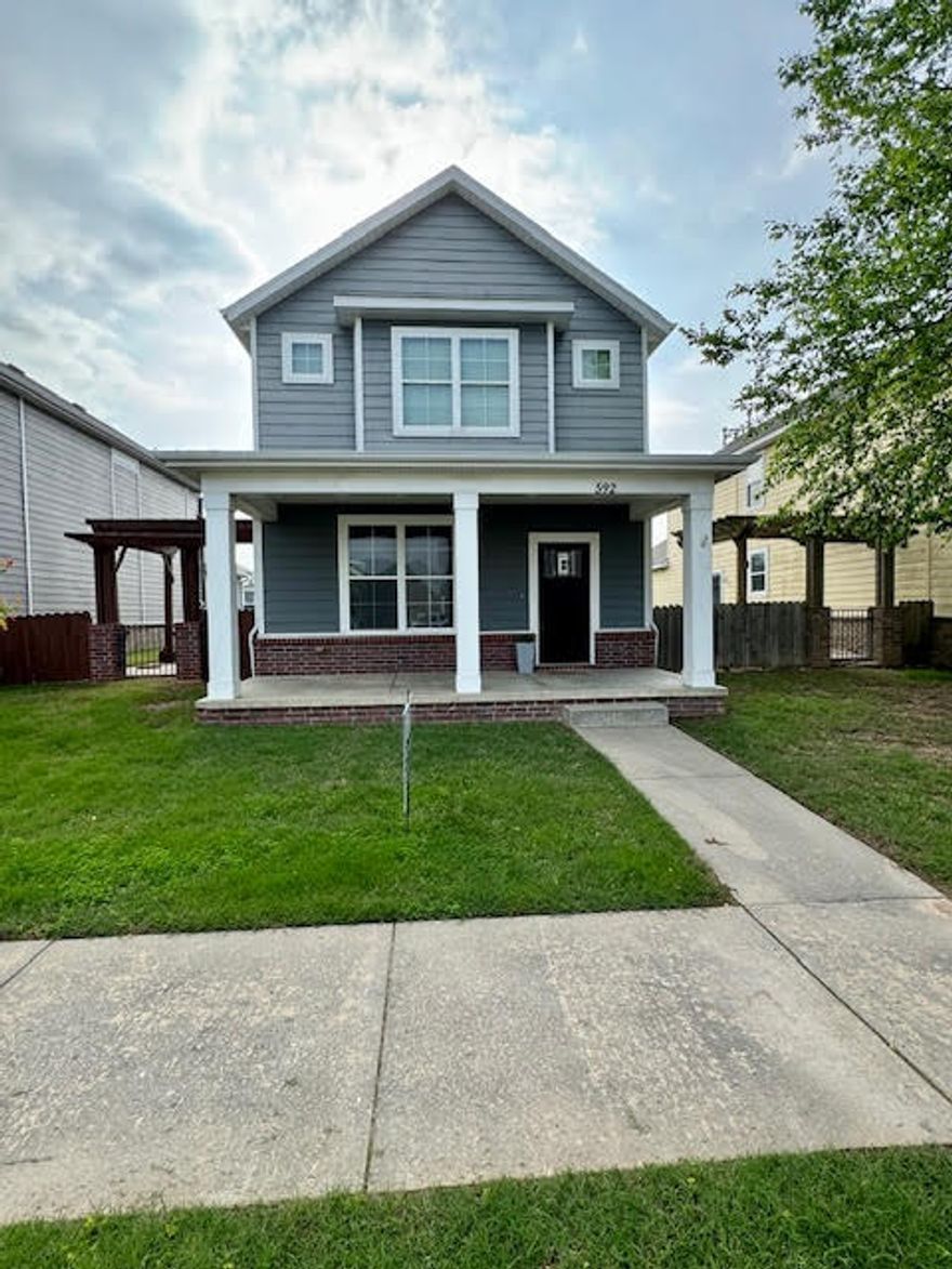 Very Nice 3 Bed 2 Bath home in Fayetteville with lots of amenities! This 2 Story single family home features wood flooring in the living room with ceramic tile in wet areas, custom cabinets, granite counter tops, fenced yard and more! Enjoy the maintenance free lawn and landscaping that is maintained by the POA!