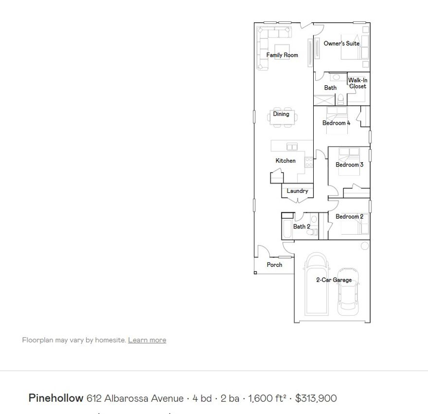 The Pinehollow is an exquisite single-level residence that masterfully blends open, airy living with serene private retreats. The expansive kitchen, dining area, and family room flow effortlessly together, creating a bright and inviting centerpiece for entertaining guests or enjoying sophisticated everyday living. Privately tucked into a peaceful rear corner, the cozy owner’s suite serves as a true sanctuary, featuring a spa-inspired en-suite bathroom with beautiful finishes and a spacious walk-in closet designed for both style and function. Three beautifully appointed secondary bedrooms are thoughtfully positioned along the side of the home, offering versatile and comfortable accommodations for family or overnight guests, while maintaining a seamless sense of privacy and flow throughout. Every detail of the Pinehollow has been carefully crafted to elevate daily living into a refined experience.