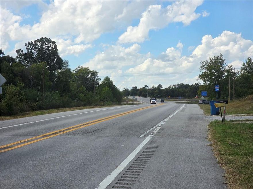 Commercial development potential! Adjacent to the on/off ramp of newly developed Hwy 49 corridor. City of Gravette sewer is expected to be available on site February of 2026