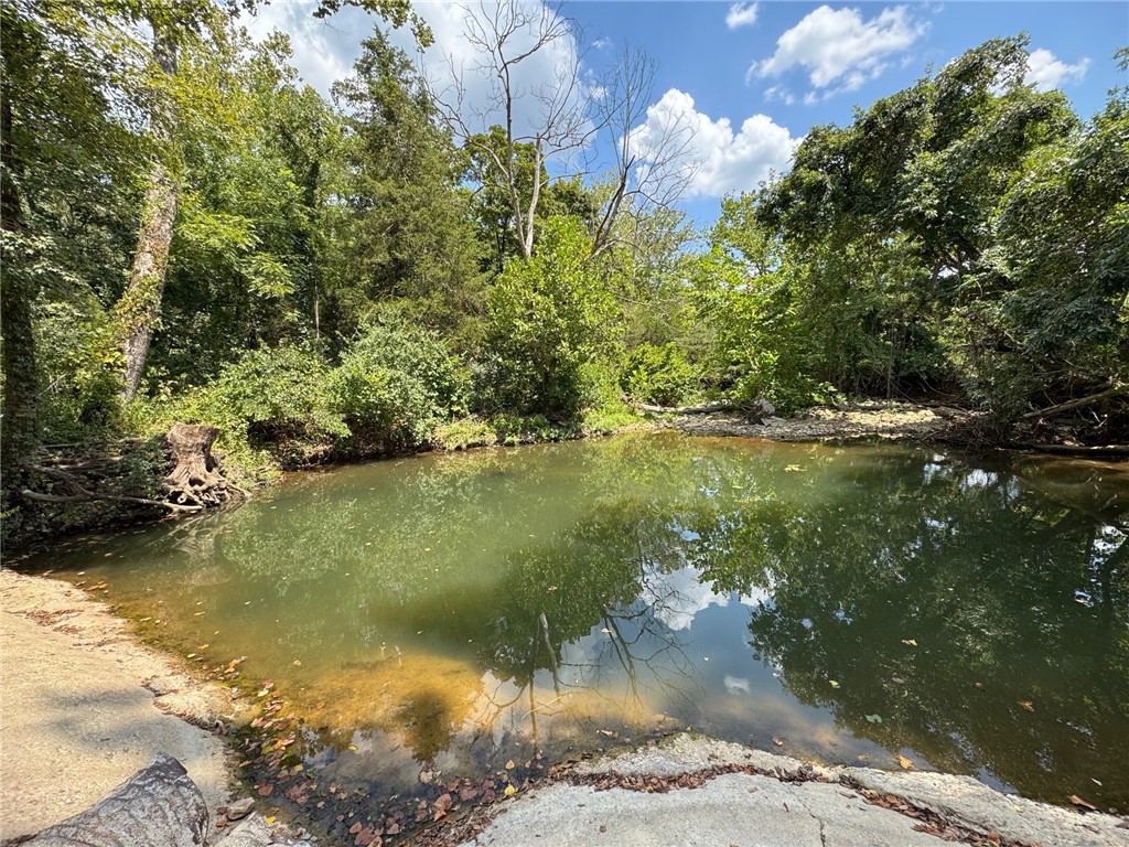 Over 5 acres of level land between Bergman and Lead Hill that borders Lead Mine Creek. Includes onsite electric and two springs. Partially fenced with a gate. Will need to be surveyed from tiny house.