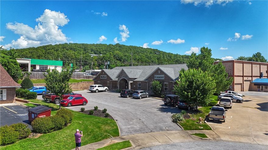 • 4,960 square feet on 0.5 acre
• 24 Executive Suites with private parking
• Fully leased with flexible, month-to-month tenants
• Great location in the heart of Fayetteville, directly off of College Avenue (US-71 Business) in Urban Corridor
• Occupant ready, second-generation office space with minimal capital improvement needs
• Ideal for Owner-Operators or Investors: Options may include occupying all or part of the space, increasing rents to secure long-term leases, and more