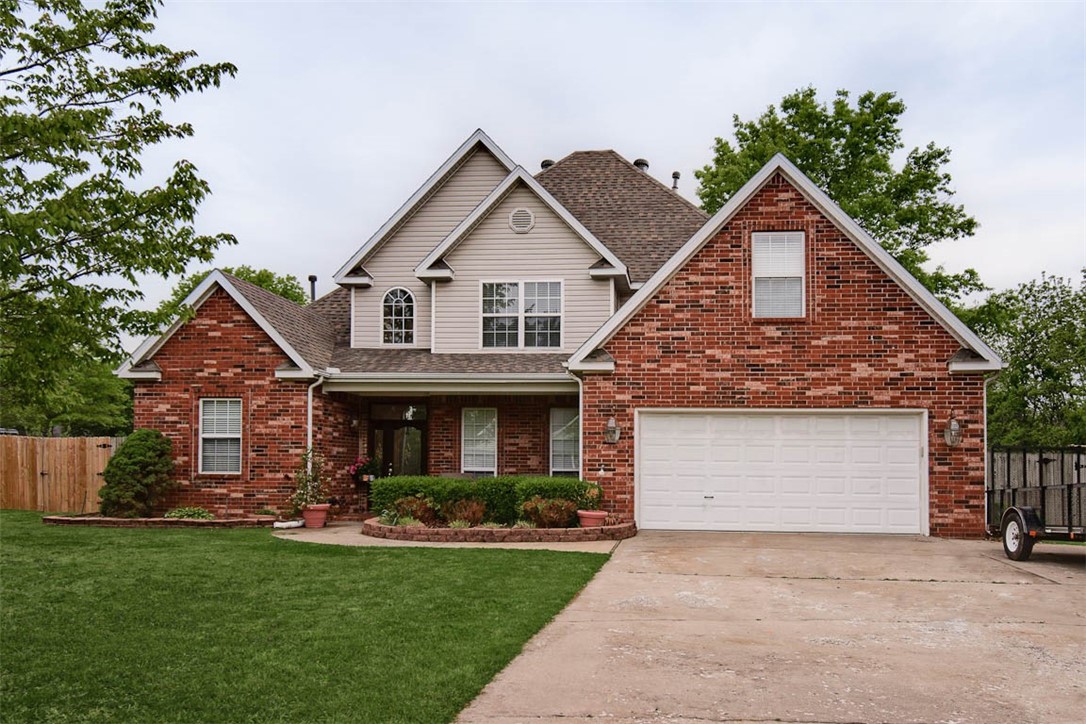 Beautiful well kept home in excellent Rogers Location. Just seconds to I49, walking distance to the NWA Greenway trail and less than 2 miles to the Pinnacle Hills Promenade, Top Golf, Wal Mart Amp, as well as an abundance of Restaurants, Shopping, entertainment and more! This spacious home sits on a large lot in a well established neighborhood with mature trees and privacy fenced back yard. With amenities like real hard wood floors, split floor plan with master suite and 1 bedroom downstairs and 2 bedrooms upstairs, 2" faux wood blinds, fire place in living room, rear covered patio to name a few. HVAC was replaced in 2018 and Roof was replaced in 2022. This home will not disappoint! Schedule your private viewing now before its to late.