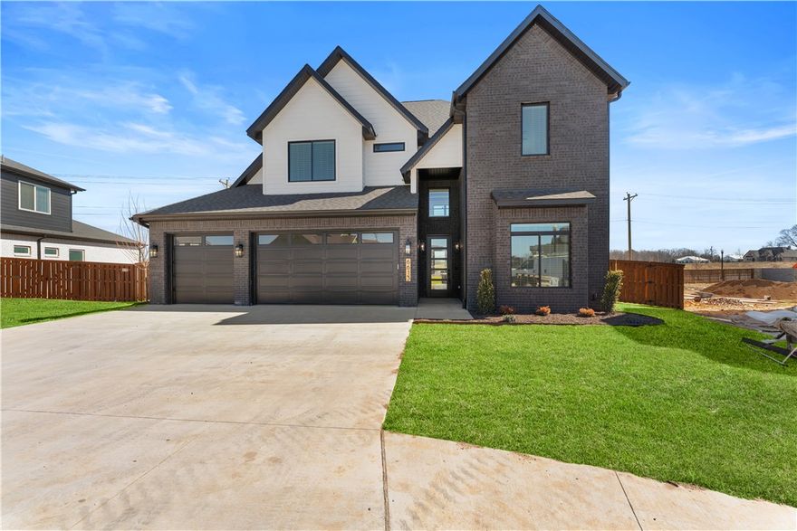 Sought after community of Aurora. Stunning two story living room with soaring ceilings, tiled linear fireplace, custom beams, engineered wood flooring & light streaming through ample amount of windows. Kitchen features large custom stained island, quartz countertops/backsplash, pot filler, gas cooktop, custom cabinets to the ceiling, double ovens, walk in pantry! Home features a secondary bedroom on the main level that would also be a perfect study. Primary bedroom with wood floors, painted accent wall & luxurious ensuite bathroom. Primary bath with double vanities, walk-in tile shower & stand alone soaking tub. Upstairs features two large bedrooms & bonus room with wet bar. Huge covered patio overlooking the lot! Aurora residents have access to TONS of community amenities. Adult pool, family pool, bike repair station, dog park, elevate fitness course, sports court, open air clubhouse & playground! Internet included in POA! $3k from preferred lenders for closing cost etc.