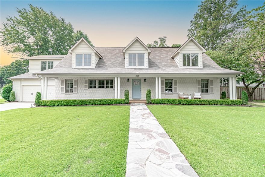 Prime Location! Enjoy preeminent Downtown Bentonville living in this beautiful home on a large corner lot! Upon entry, you will be drawn to the abundant natural light that spans to all corners of the home and beautiful wood flooring throughout- accentuating all living spaces. Main level features living room, office, laundry with mudroom, full bathroom, and owners suite; Complete with a gorgeous master bath and walk-in closet. Airy and highly functional kitchen with vaulted ceilings, ample storage, upgraded appliances, and farmhouse sink. Second level boasts 2 bedrooms with jack and jill bathroom, bedroom with ensuite bathroom, and a 2nd living space with potential to be a large home office or playroom. Placed within walking distance to Downtown Bentonville square with ample opportunity to visit delectable restaurants, local shops, farmer’s markets, and so much more! Welcome to the home of your dreams!