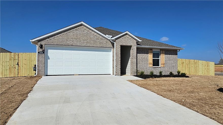 Sold before print! Beautiful Bellevue Plan in Rolling Meadows, in Pea Ridge, Arkansas! Each home in Rolling Meadows is meticulously crafted with attention to detail, creating a space that feels both luxurious and welcoming. From the moment you walk through the door, you'll be greeted by modern features and a spacious layout that caters to every lifestyle. Our homes boast premium finishes and thoughtful designs, ensuring that you'll be stepping inside your own personal oasis. These homes will be complete with LVP flooring throughout (two-story plans will have carpet on stairs and upstairs) and wood shelving in all closets, pantry, and utility room. The kitchen will have quartz kitchen counters, 36-inch cabinets, and stainless-steel appliances with a Gas Range! The primary bath will feature quartz countertops, double sinks, and a walk-in shower. Each home comes with 4-sided brick with Hardie ® fascia per plan. Home will have a Garage Door Opener. Taxes and Parcel TBD.