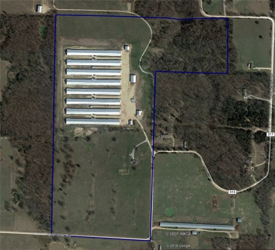 (8) 55 x 600 built in 2017. Fully updated with extras beyond specs. 73+ acres with new dwelling house.