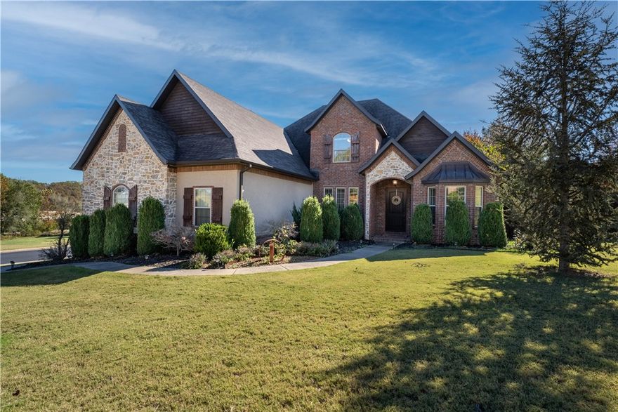 Welcome to your next home! Nestled on a corner lot of nearly half an acre, with professional landscaping,  updated exterior lighting that adds to the amazing curb appeal when you arrive. This perfect interior which includes crown molding, wood floors and high ceilings is what you have been searching for. Custom built-ins with detailed lighting among the shelves allow for beautiful displays in the living room, and even includes a library ladder which is sure to impress! The gourmet kitchen is the heart of the home, gas cook-top, double ovens, large granite breakfast bar & massive walk in pantry.The theater room boasts a 150 inch diagonal screen and Sony projector with surround sound, (all conveys) A must see that goes on the market soon.