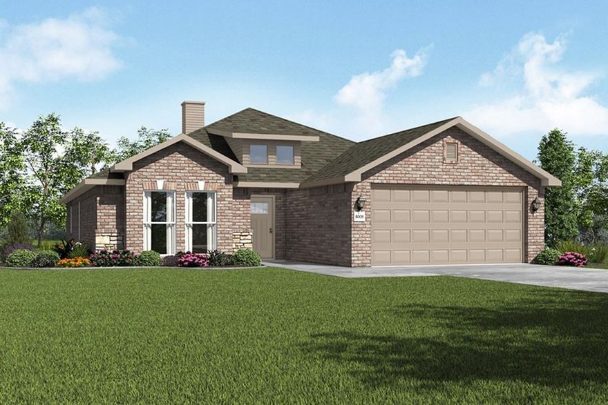 This 3 bed, 2 bath 1650 square foot floor plan features a
timeless luxury exterior. Upon entry, this open concept
floor plan features 10-foot ceilings in the living area and
kitchen which create a spacious atmosphere. In addition,
enjoy abundant natural light in the dining area and the
privacy and comfort of a large primary suite, complete
with grand walk-in closet and double vanities.

Taxes subject to change based on new construction.