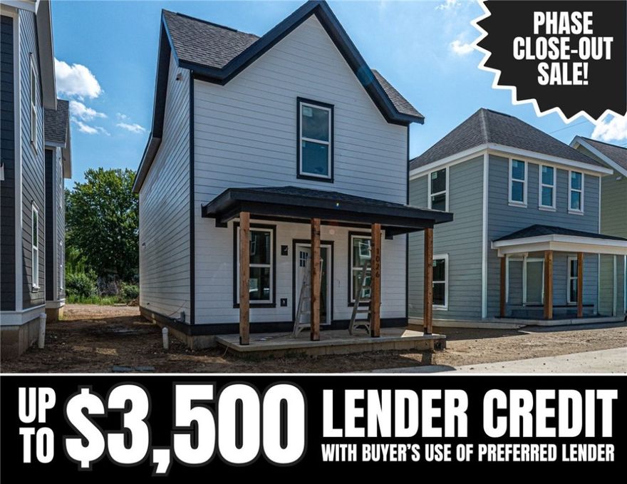 $3,500 LENDER CREDIT offered with buyer’s use of builder’s preferred lender - Use towards rate buy-downs or closing costs! (OPEN HOUSES hosted @ MODEL HOME: 1015 N Laramie Heights) Welcome to Southern Woods! A Trailside Community at the base of Centennial Park 2022 Top Outdoor Facility Rating) Location offers access to miles of trails, greenspaces with paved pathways, & bicycle stalls, minutes away to shopping, food, I-49, & University of Arkansas! 3 BEDROOM DUPLE floor plan feat: a covered front porch w cedar post, open concept first floor w 9’ ceilings, LVP floors, & kitchen w 3cm granite counters, tiled backsplash, center island, stainless steel appliances! Main floor primary bedrm, walk-in closet & ensuite! Upstairs 2 Bedrms w/ walk-in closets & ensuites & laundry rm!  Perfect for homeowners & investors! POA $35/mo incl lawn mowing! Join this community in a premier location!