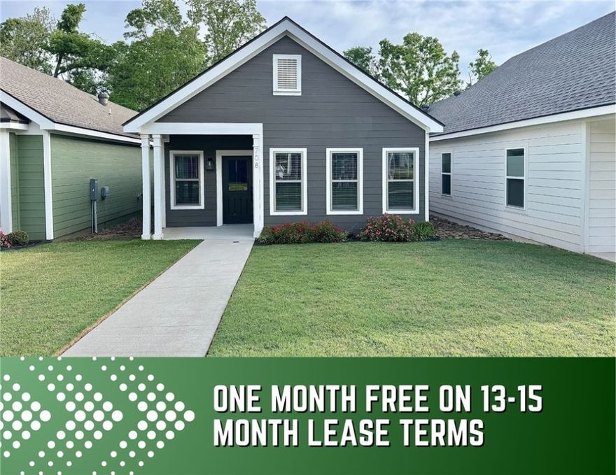 One month FREE on 13-15 month lease terms! Unbeatable location near Crystal Bridges Museum, the Alice Walton School of Medicine, Downtown Bentonville & Walmart’s new campus. Enjoy a vibrant community with top-tier amenities, including a clubhouse, pool, pickleball court, dog park, yard maintenance & access to the countries top premier mountain biking trails. Leopold floor plan boasts LVP flooring, crown molding, blinds, ample storage & quality throughout. The living room & dining area offer a seamless open floor plan, perfect for entertaining, with abundant natural light & smooth flow into the chef’s kitchen. Chef’s kitchen features 3cm granite countertops, Frigidaire stainless steel appliances, refrigerator, a pantry, tons of storage & abundant natural light. Spacious primary suite includes a perfect ensuite bathroom with walk-in tile shower, double sinks, & large walk-in closet. Patio perfect for entertaining! Oversized garage with ample storage.