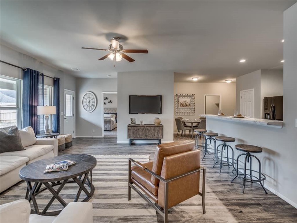 The lovely Hartford plan is loaded with curb appeal with its welcoming covered front porch and front yard landscaping. This home features an open floor plan with 4 bedrooms, 2 bathrooms, and a spacious living room. Also enjoy a cozy breakfast/dining area, and a charming kitchen fully equipped with energy-efficient appliances, generous counter space, and a convenient pantry for ease of meal preparation. Plus, an additional flex room and back patio for entertaining and relaxing. Learn more about this home today! *Photos are of similar model