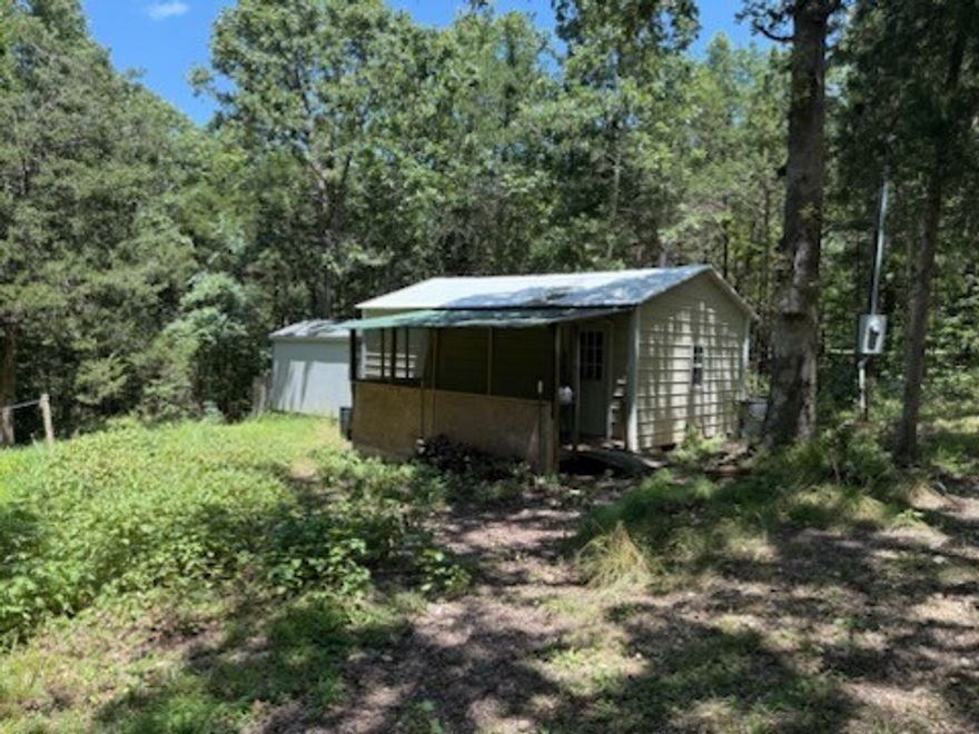 Any investors out there that like to go fishing?  Here is your opportunity to be within a few miles of the Peel access of Bull Shoals Lake.  This one bedroom, one bathroom house would be a perfect place to retreat to after a fun day fishing or playing on the lake.    This property also comes with a large outbuilding out back that is perfect for storing all that fishing gear.  This house does need some TLC but sits on 4 acres and is priced to sell!!!! Property is being sold As Is.